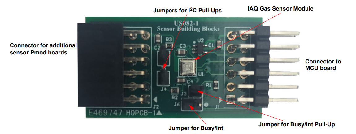 Renesas Electronics US082-ZMOD4410EVZ Sensor Pmod™ Board